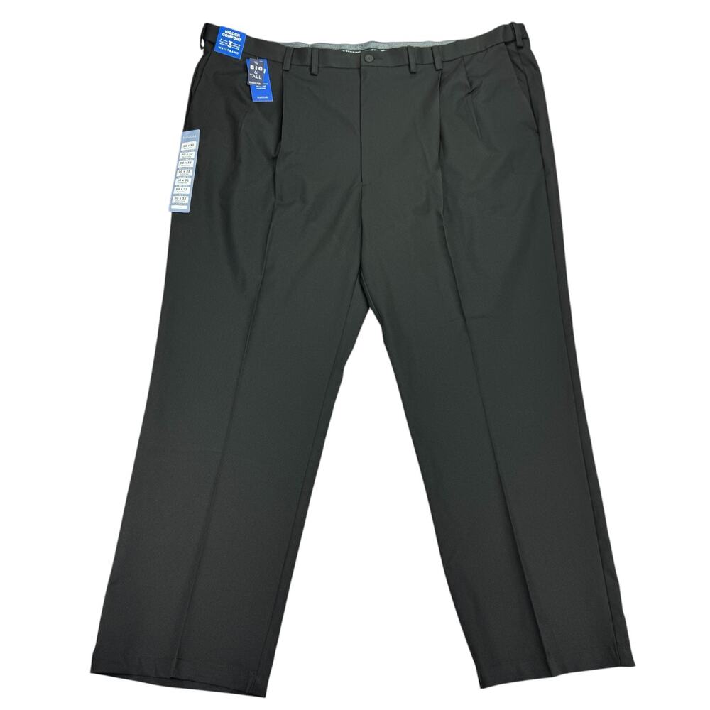 Haggar Mens Cool Right Performance Flex Classic Fit Dress Pants Black 50x32
